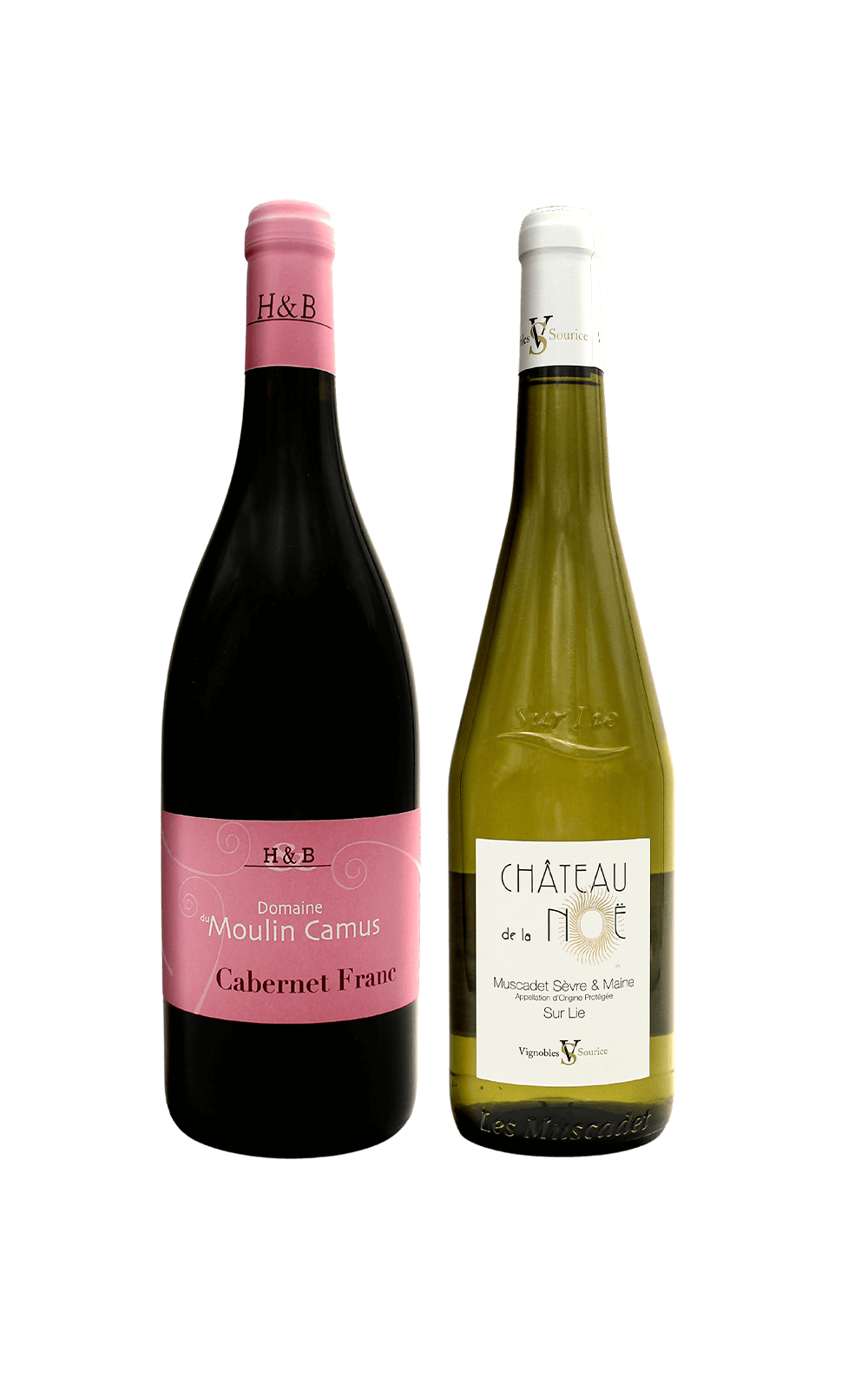 Novembro/24 - Château de la Noe Sur Lie Muscadet Sevre et Maine 2023 e Domaine du Moulin Camun Cabernet Franc 2022